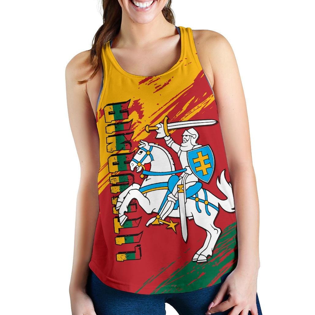 Lithuania State Women's Racerback Tank Original RLT6 - Wonder Print Shop