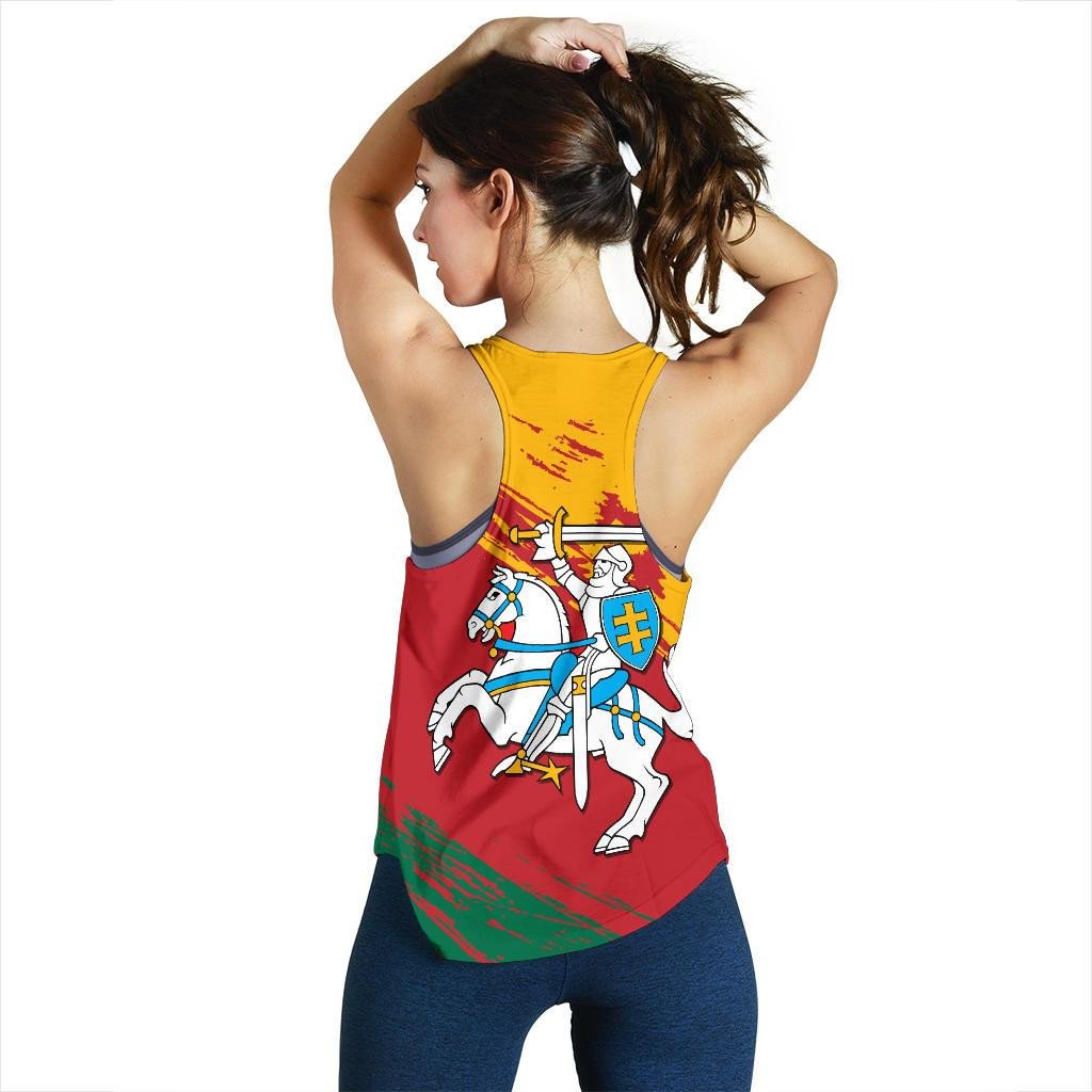 Lithuania State Women's Racerback Tank Original RLT6 - Wonder Print Shop