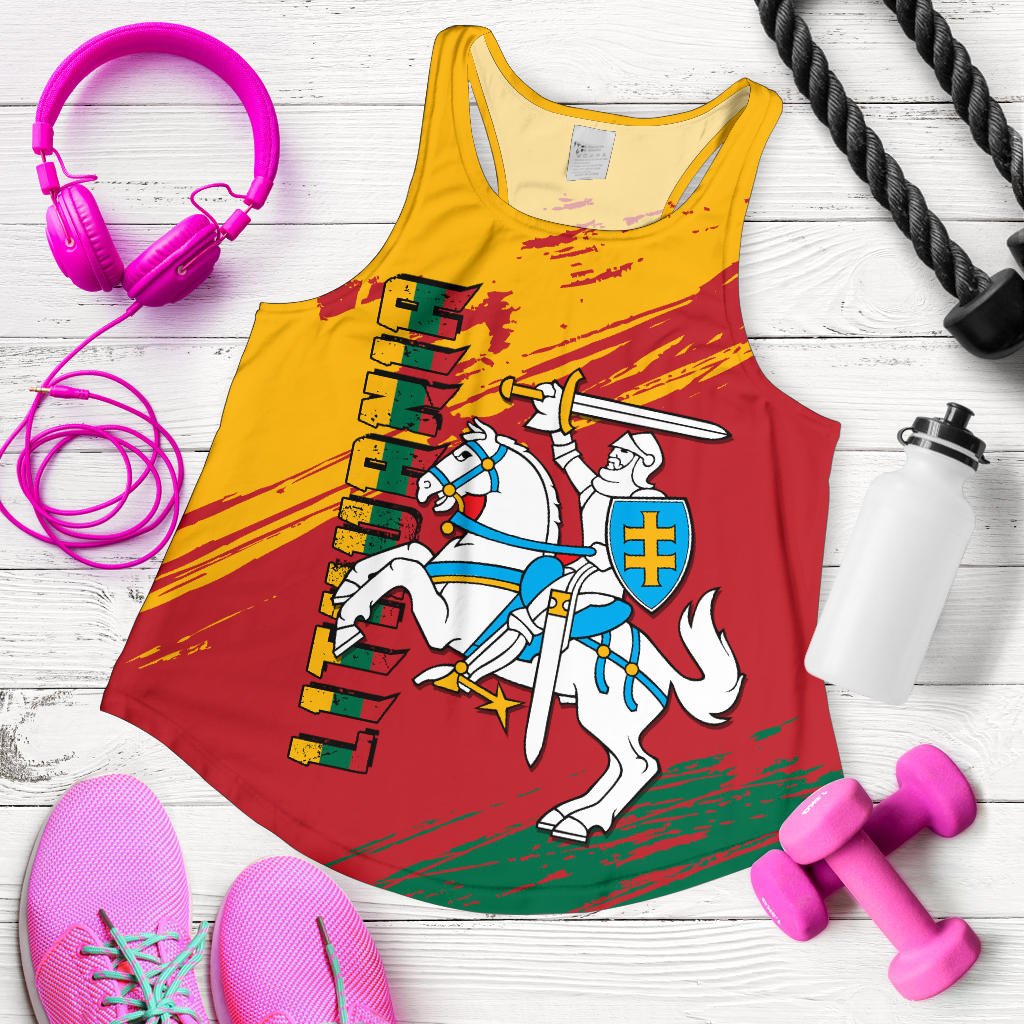 Lithuania State Women's Racerback Tank Original RLT6 - Wonder Print Shop