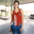 Czech Republic Women Racerback Tank , Smudge Style RLT13 - Wonder Print Shop