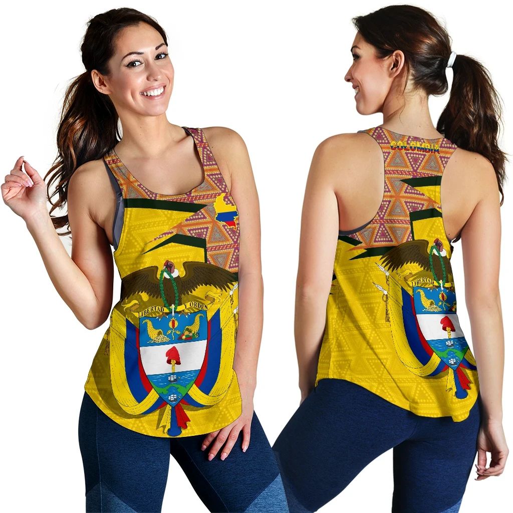 Colombia Women's Racerback Tank - Home RLT7 - Wonder Print Shop