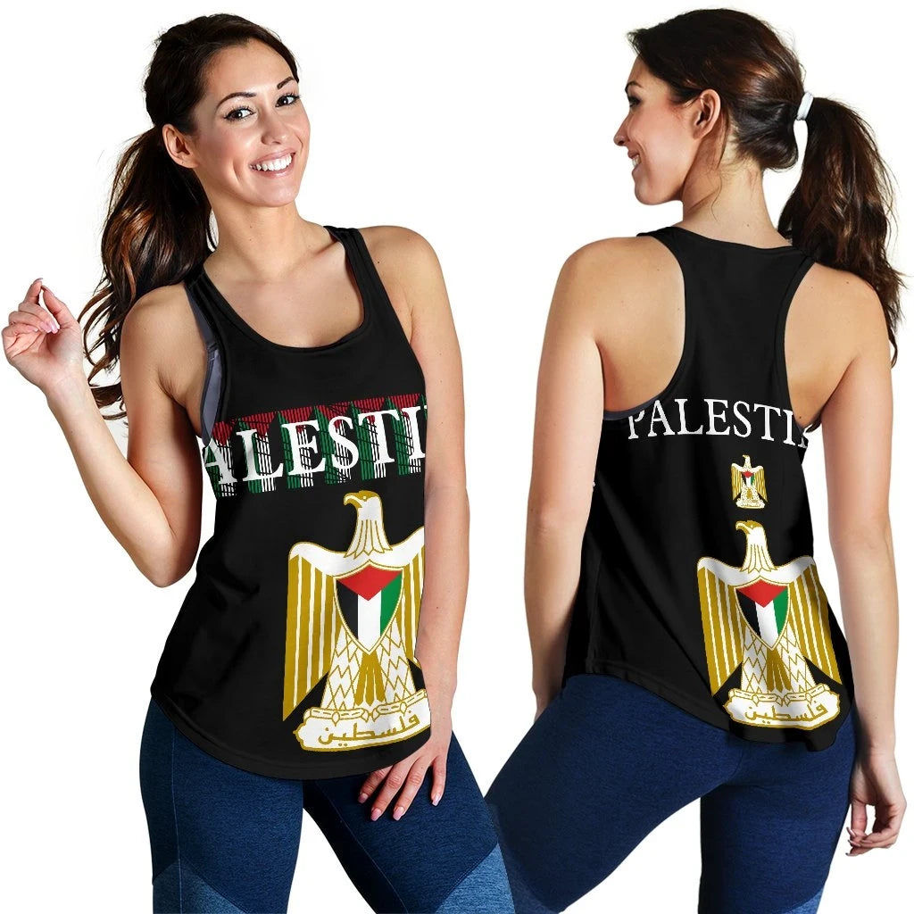 Palestine, United Women's Racerback Tank RLT13 - Wonder Print Shop