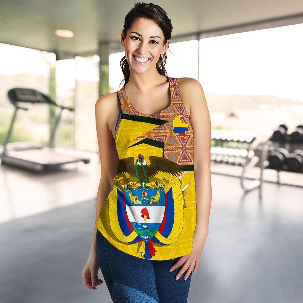 Colombia Women's Racerback Tank - Home RLT7 - Wonder Print Shop