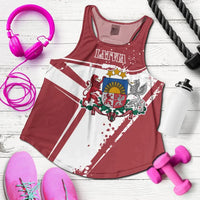Latvia Women's Racerback Tank, Latvia Pride RLT6 - Wonder Print Shop