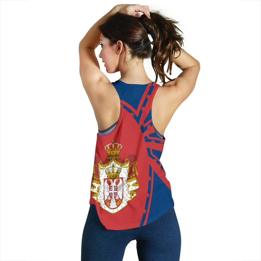 Serbia Tank Top For Women Premium Style RLT7 - Wonder Print Shop