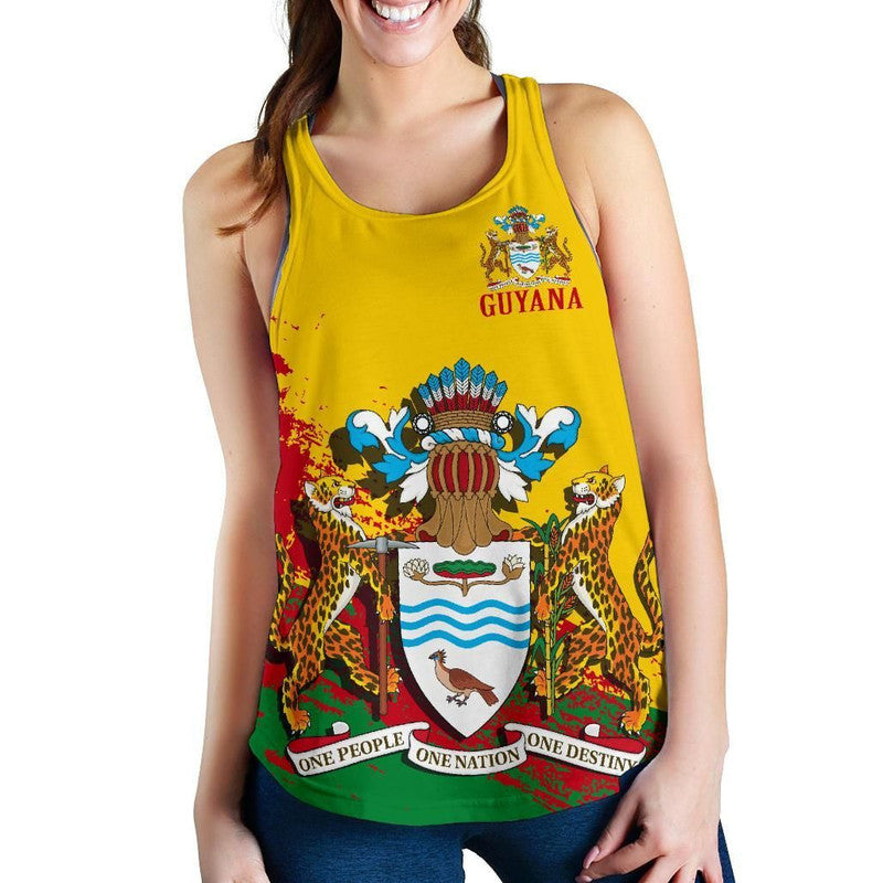 Guyana Special Womens Racerback Tank RLT8 - Wonder Print Shop