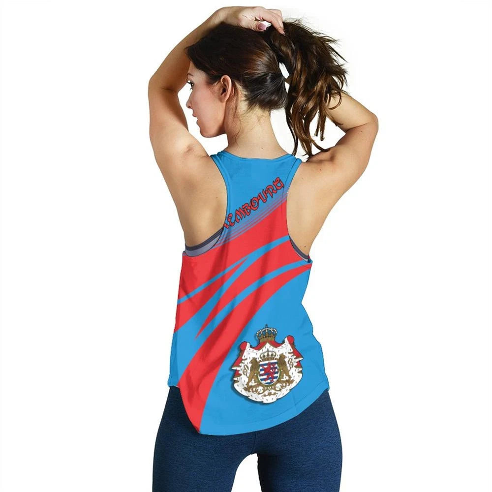Luxembourg Coat Of Arms Women Tanktop Cricket RLT6 - Wonder Print Shop