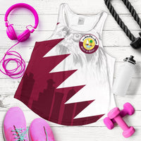 Qatar Women Racerback Tank Falcon RLT12 - Wonder Print Shop