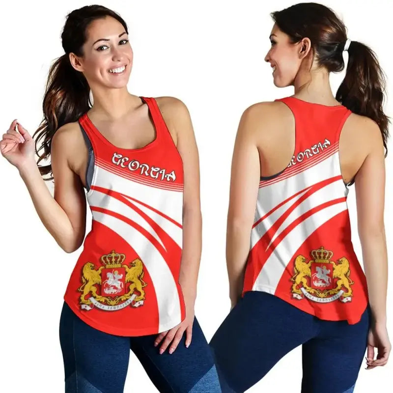 Georgia Coat Of Arms Women Tanktop Cricket RLT12 - Wonder Print Shop