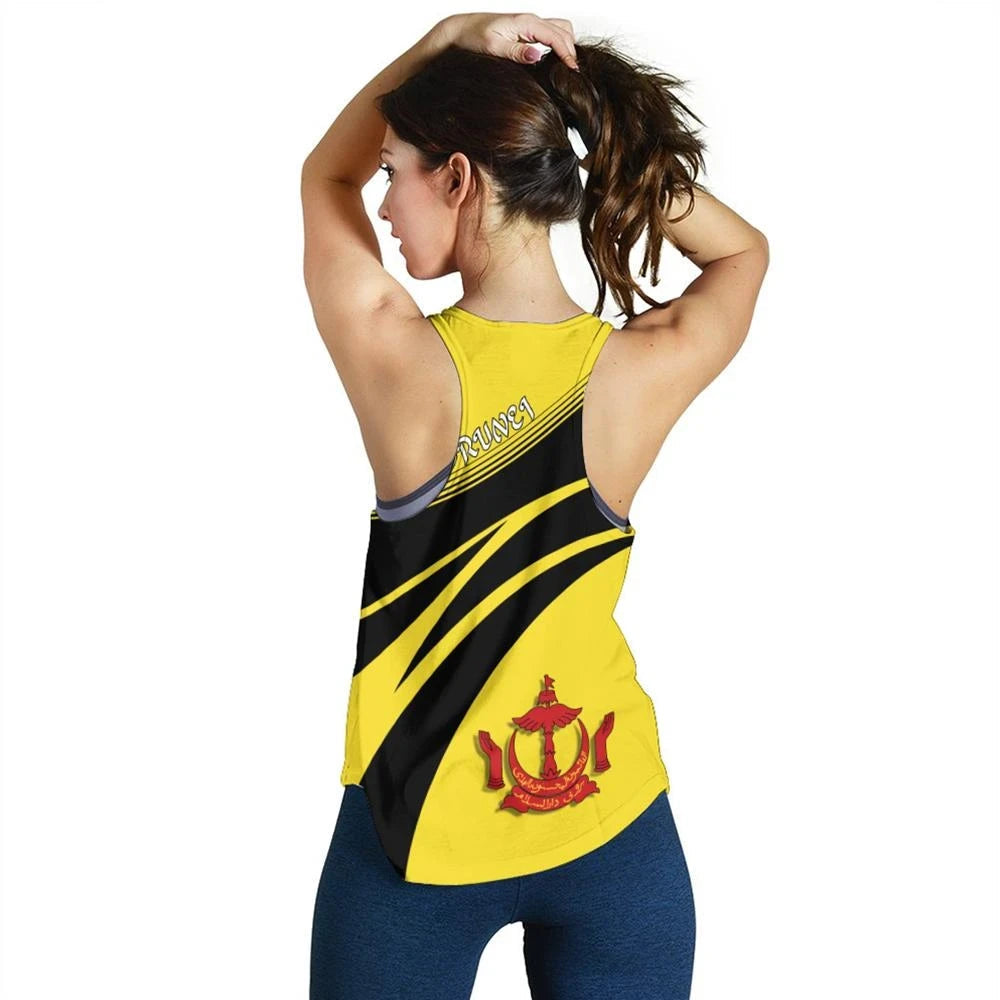 Brunei Coat Of Arms Women Tanktop Cricket RLT7 - Wonder Print Shop