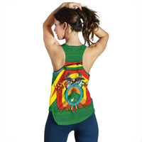 Bolivia Women Racerback Tank , Vibes Version RLT6 - Wonder Print Shop