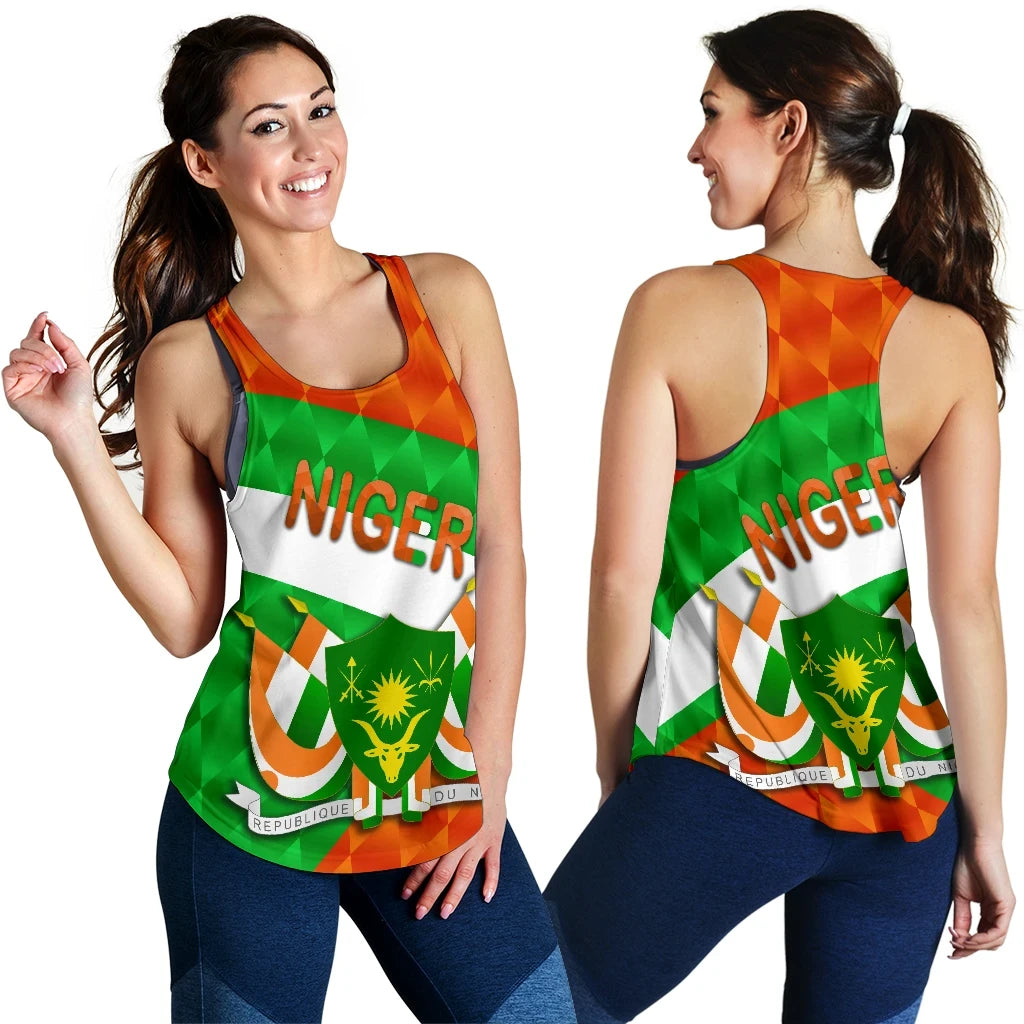 Niger Women Racerback Tank Sporty Style RLT8 - Wonder Print Shop