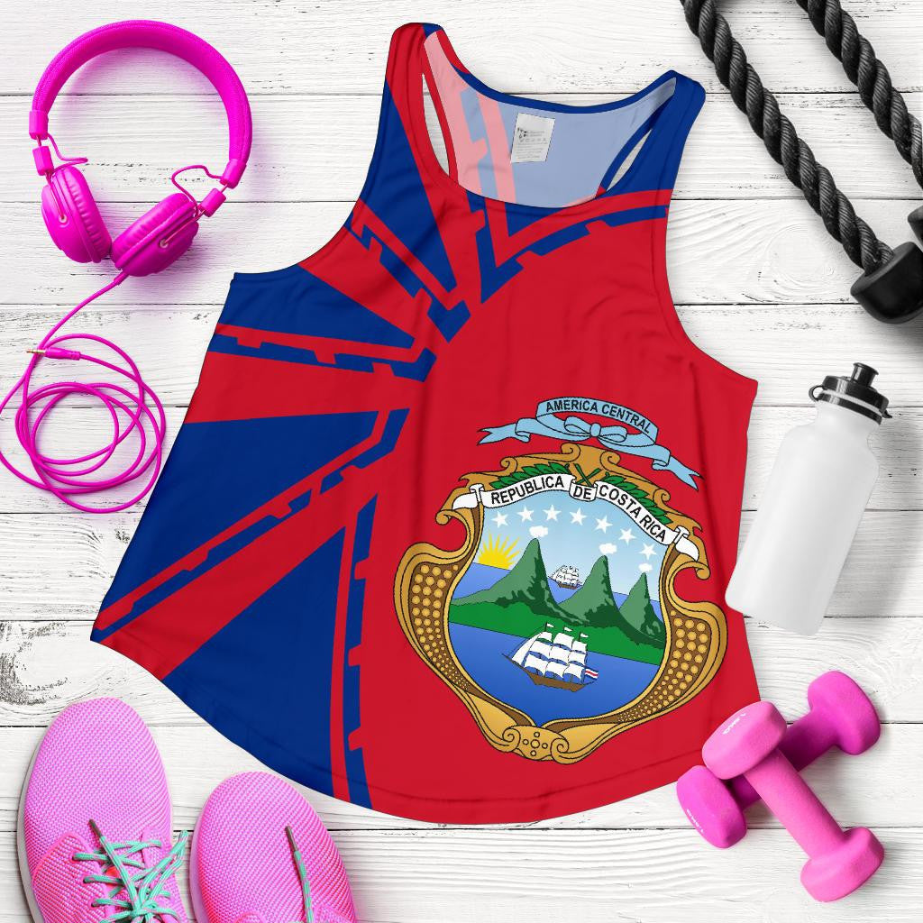 Costa Rica Tank Top For Women Premium Style RLT13 - Wonder Print Shop