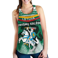 Lithuania Christmas Women Racerback Tank Simple Vibes Version RLT6 - Wonder Print Shop