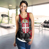 Serbia Women's Racerback Tank Serbian Eagle Tattoo RLT7 - Wonder Print Shop