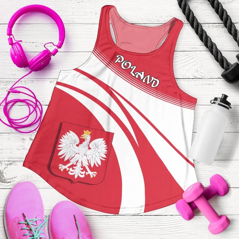 Poland Coat Of Arms Women Tanktop Cricket RLT7 - Wonder Print Shop