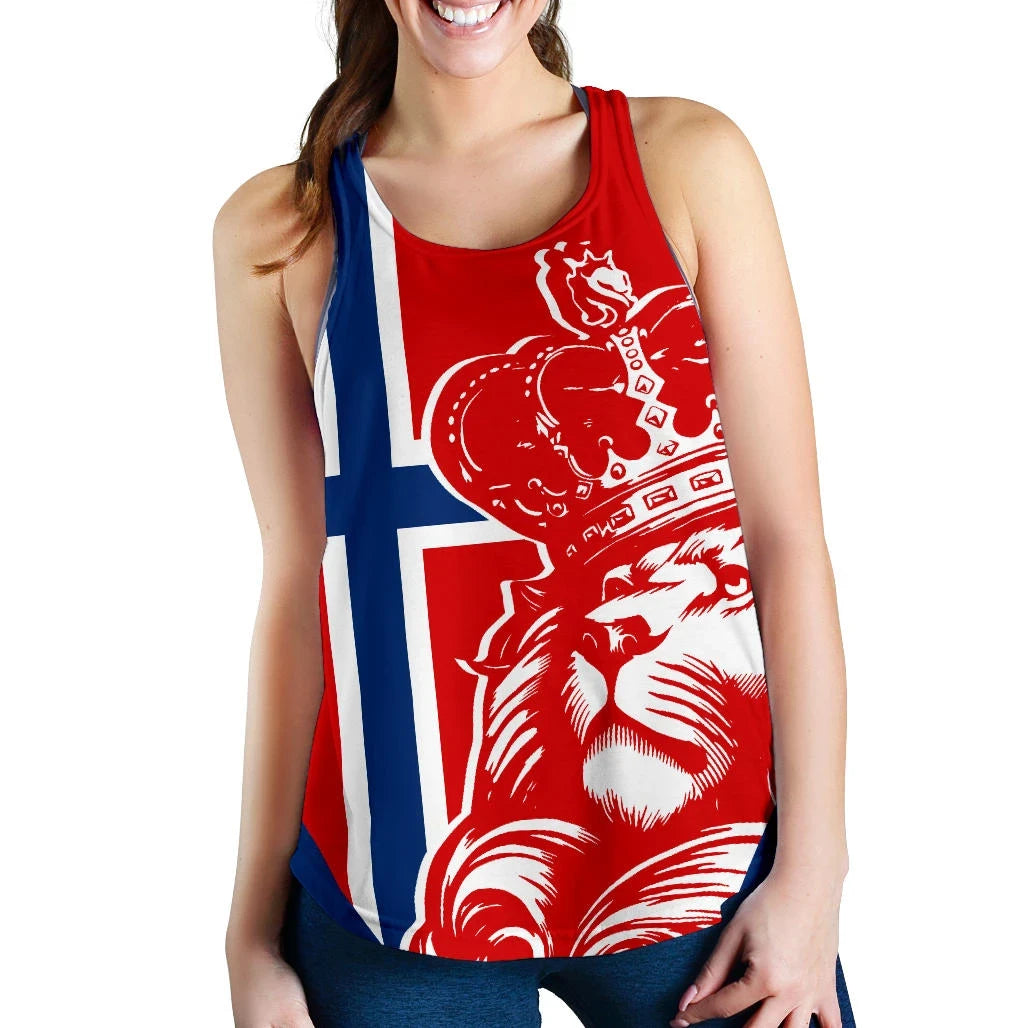 Norway Lion Women's Racerback Tank RLT7 - Wonder Print Shop