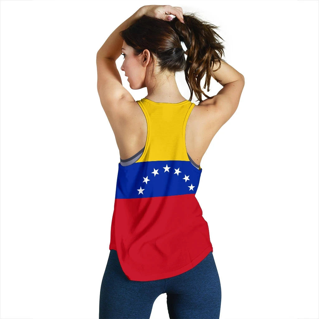 Venezuela Women's Racerback Tank Flag RLT7 - Wonder Print Shop