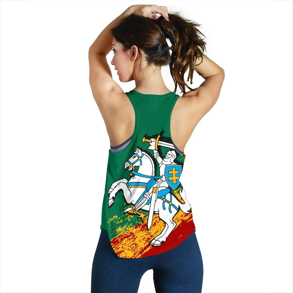 (Lietuva) Lithuania Special Women's Racerback Tank RLT6 - Wonder Print Shop