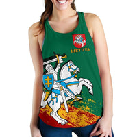 (Lietuva) Lithuania Special Women's Racerback Tank RLT6 - Wonder Print Shop