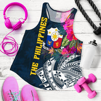 The Philippines Women's Racerback Tank, Summer Vibes RLT6 - Wonder Print Shop