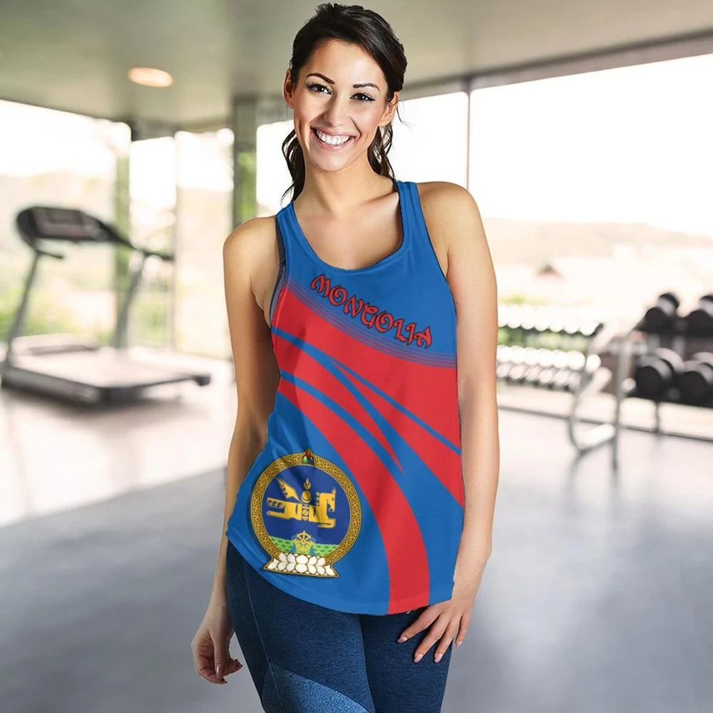 Mongolia Coat Of Arms Women Tanktop Cricket RLT13 - Wonder Print Shop