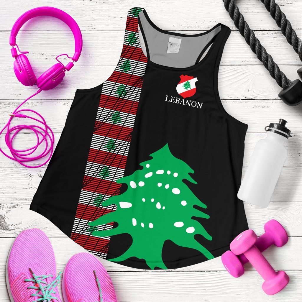 Lebanon, United Women's Racerback Tank RLT6 - Wonder Print Shop