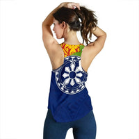 The Philippines Women's Racerback Tank, Filipino Sampaguita RLT6 - Wonder Print Shop