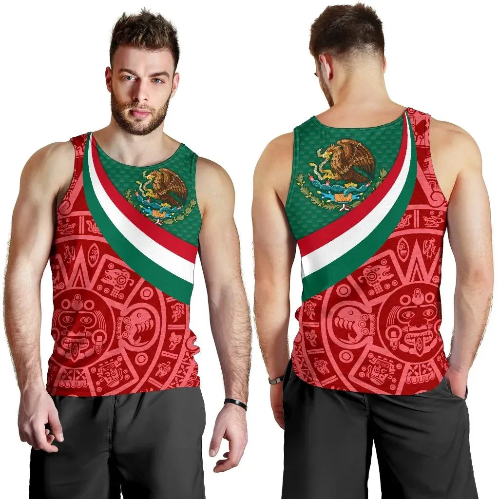 mexico-mens-tank-top-mexico-coat-of-arms-with-aztec-patterns