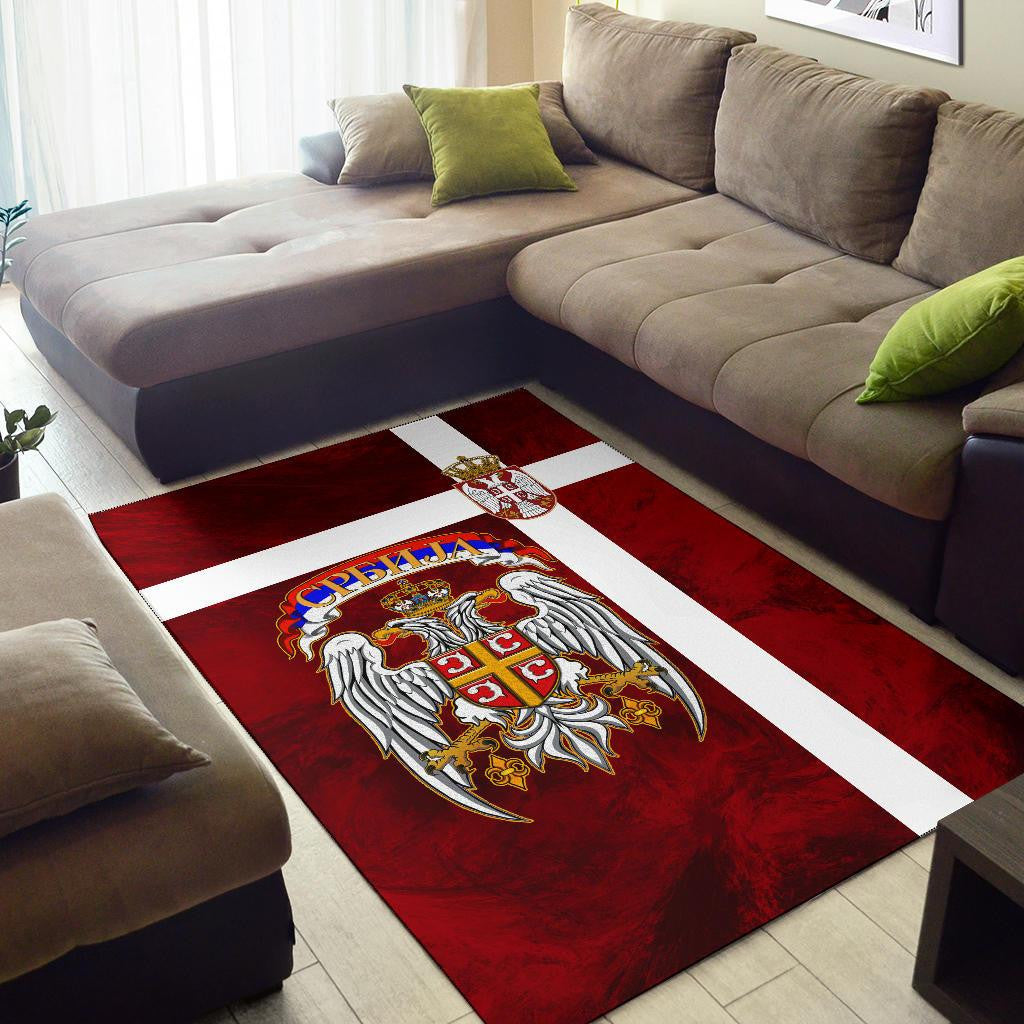 Serbia Area Rug Best Serbian Eagle Tattoo RLT7 - Wonder Print Shop