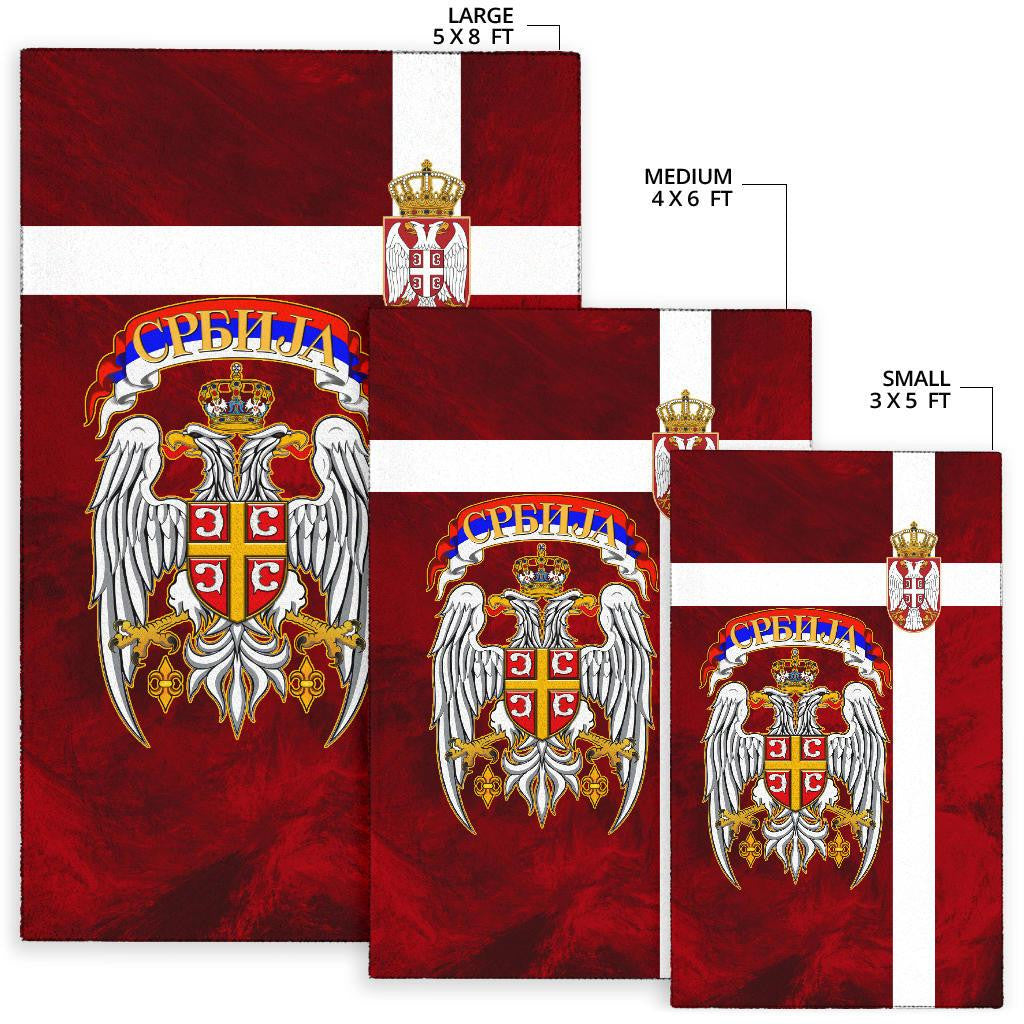 Serbia Area Rug Best Serbian Eagle Tattoo RLT7 - Wonder Print Shop