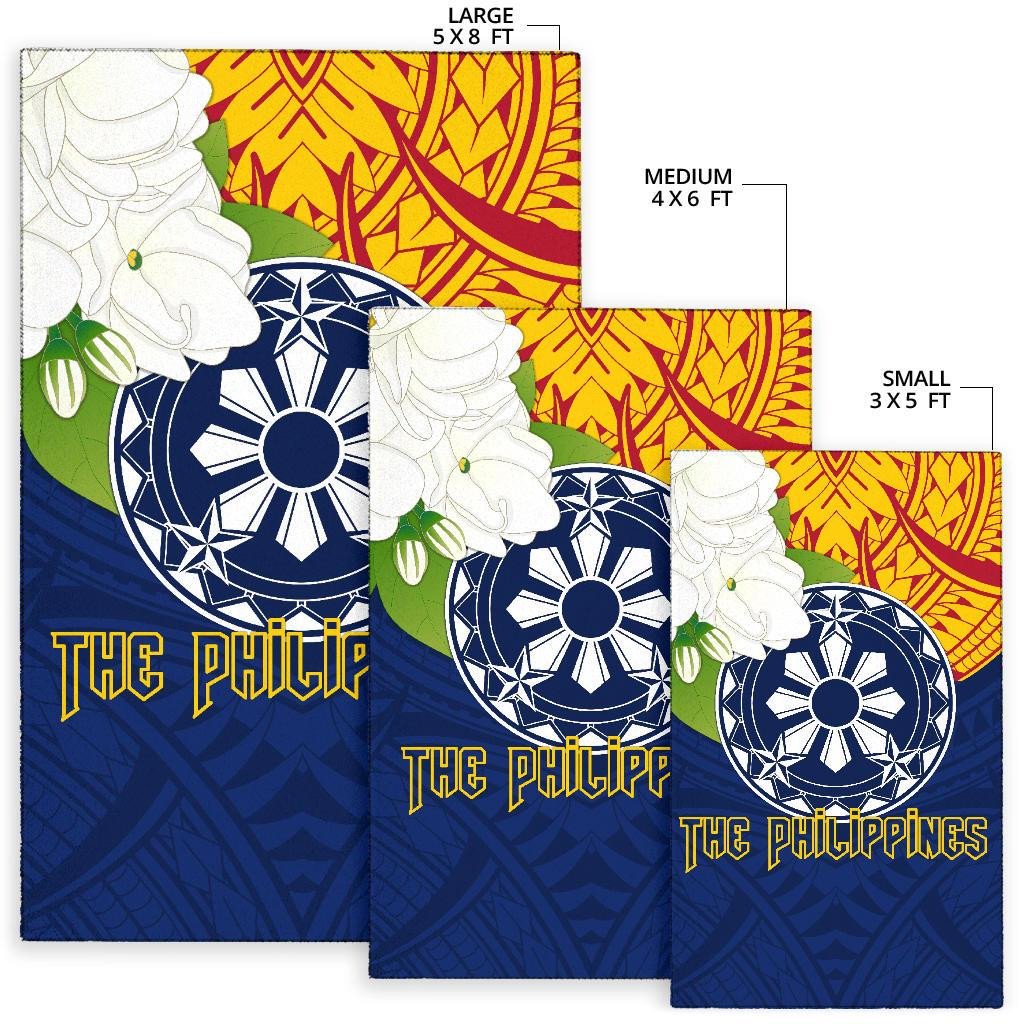 The Philippines Area Rug Filipino Sampaguita RLT6 - Wonder Print Shop