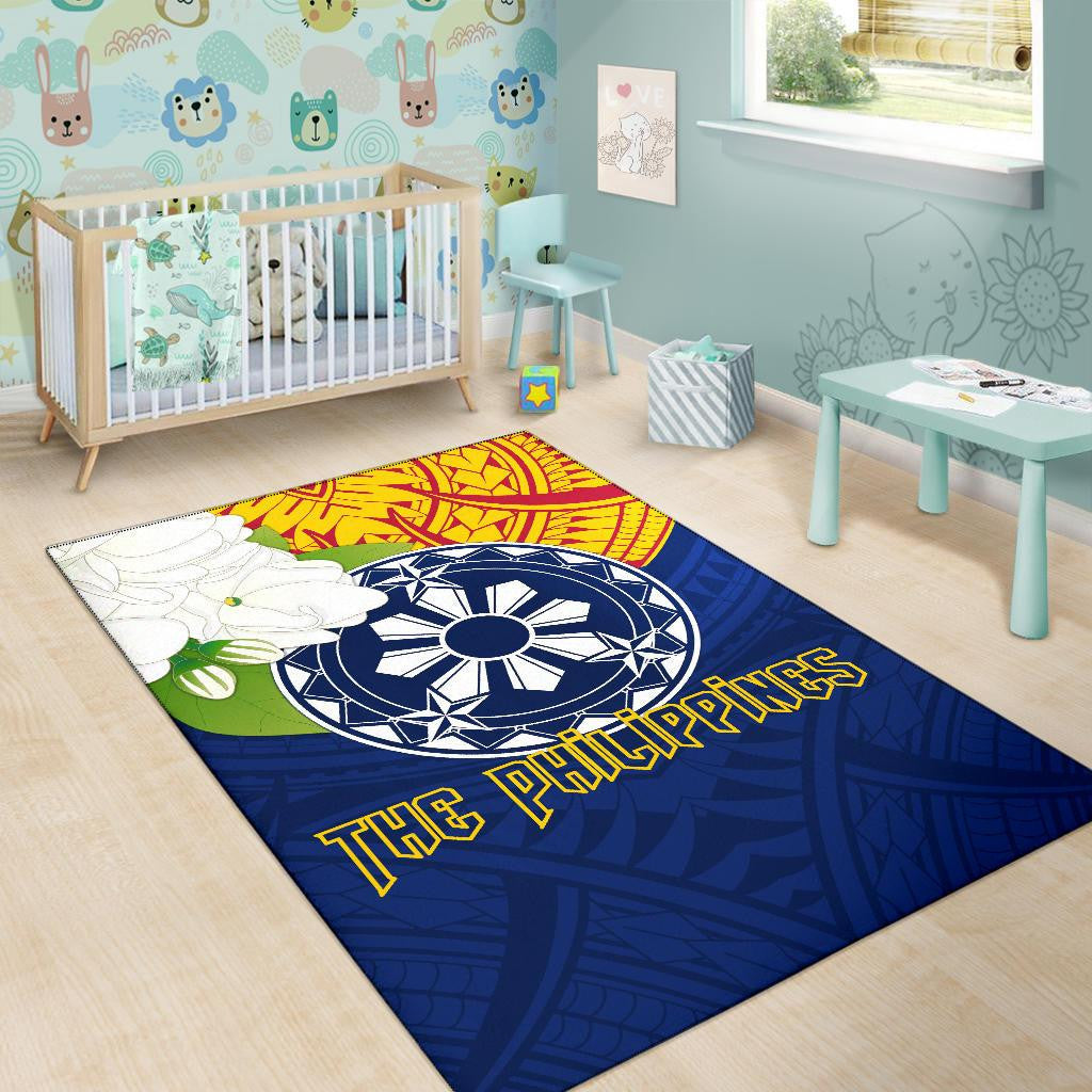 The Philippines Area Rug Filipino Sampaguita RLT6 - Wonder Print Shop
