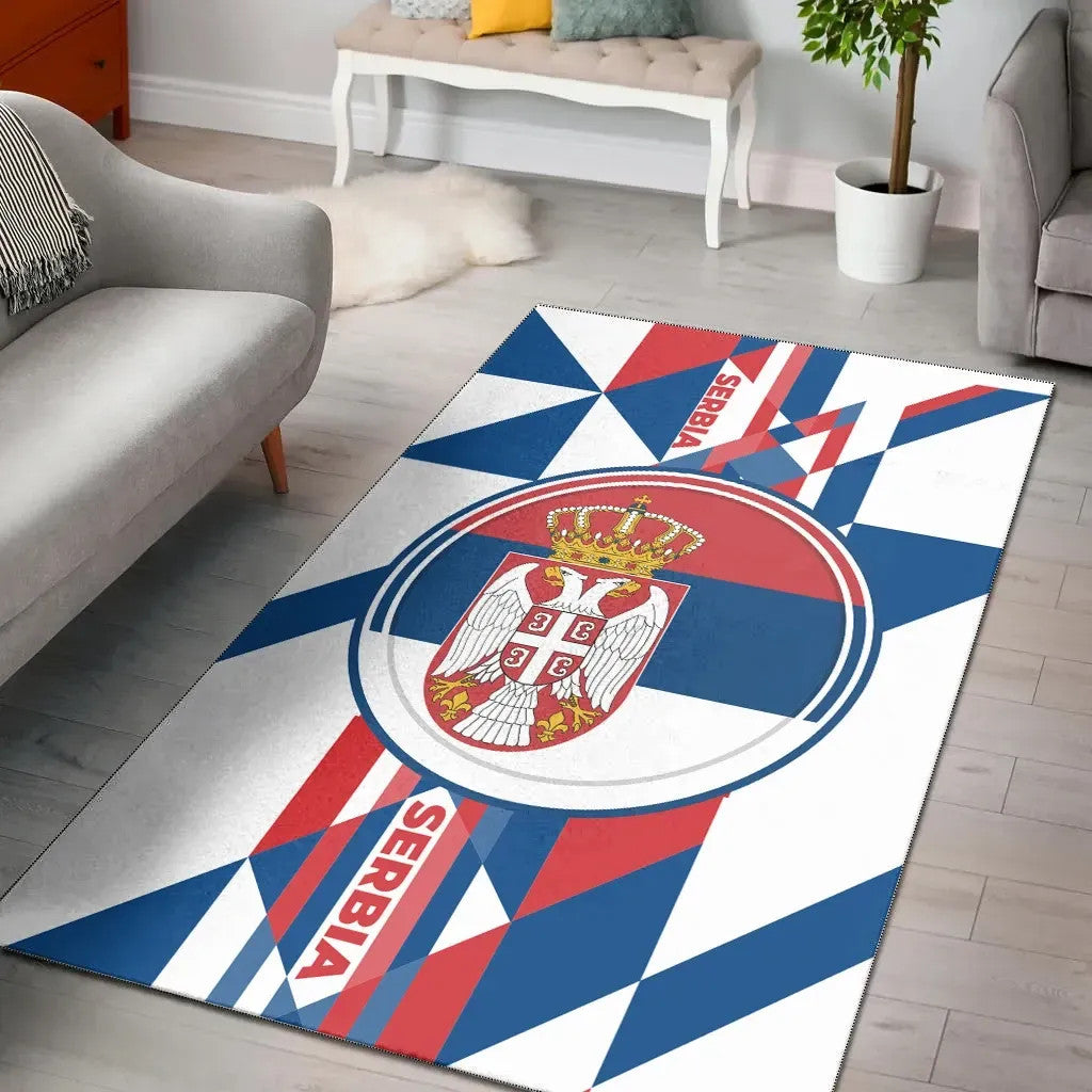 area-rug-serbia-flag-color-with-coat-of-arm