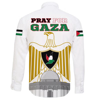 Palestine Long Sleeve Button Shirt Be Stronger Gaza RLT13 - Wonder Print Shop