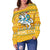 Lithuania Christmas Off Shoulder Sweater, Yellow RLT6 - Wonder Print Shop