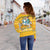 Lithuania Christmas Off Shoulder Sweater, Yellow RLT6 - Wonder Print Shop