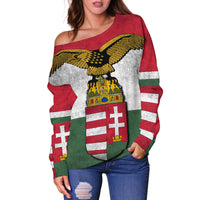 Turul Hungary Off Shoulder Sweater RLT8 - Wonder Print Shop