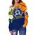 The Philippines Women's Off Shoulder Sweater, Filipino Sampaguita RLT6 - Wonder Print Shop