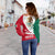 Mexico Off Shoulder Sweater Coat Of Arms Bincjou RLT13 - Wonder Print Shop