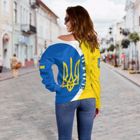 Ukraine Off Shoulder Sweater Half Cirlce RLT7 - Wonder Print Shop