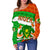 Niger Women Off Shoulder Sweater Sporty Style RLT8 - Wonder Print Shop