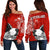 Switzerland Off Shoulder Sweater Bernese Mountain Dog and Edelweiss RLT13 - Wonder Print Shop