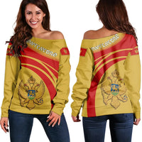 Montenegro Coat Of Arms Shoulder Sweater Cricket RLT13 - Wonder Print Shop