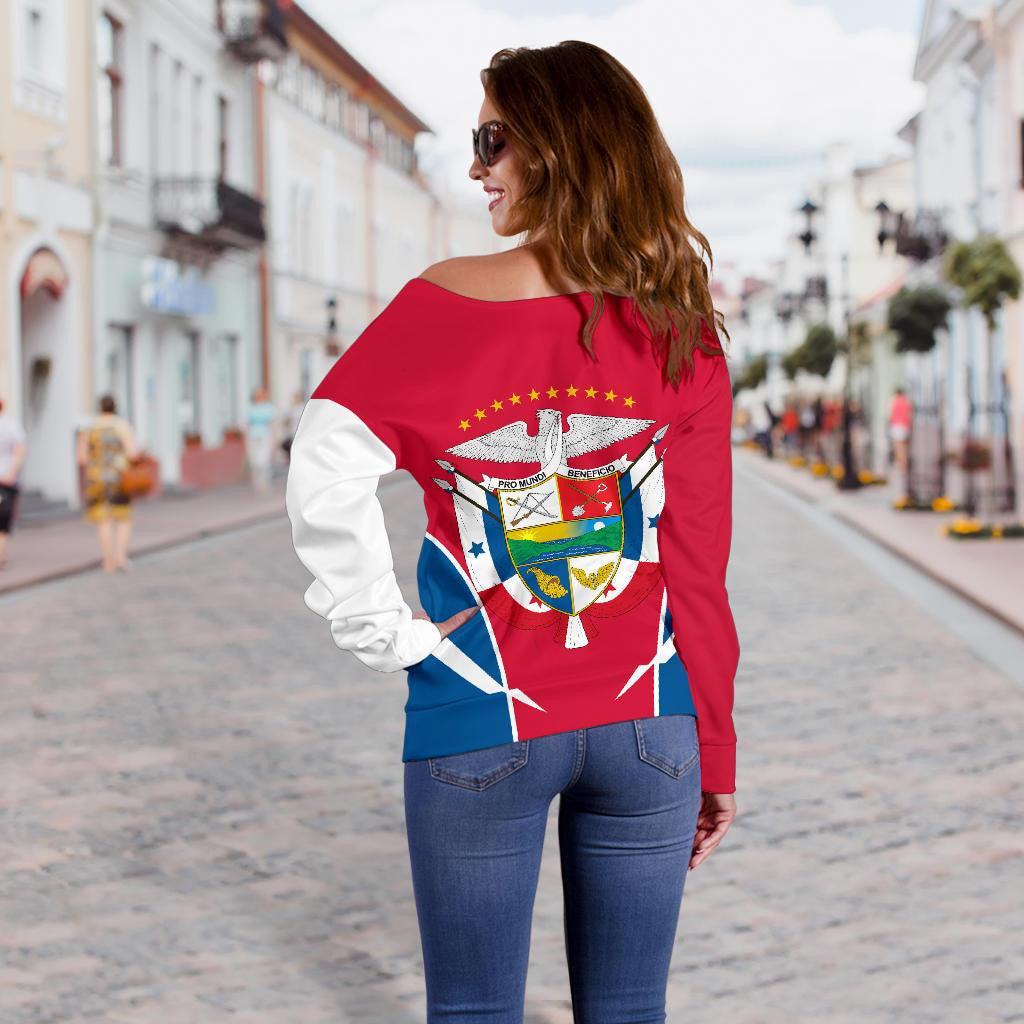 Panama Off Shoulder Sweater Active RLT13 - Wonder Print Shop