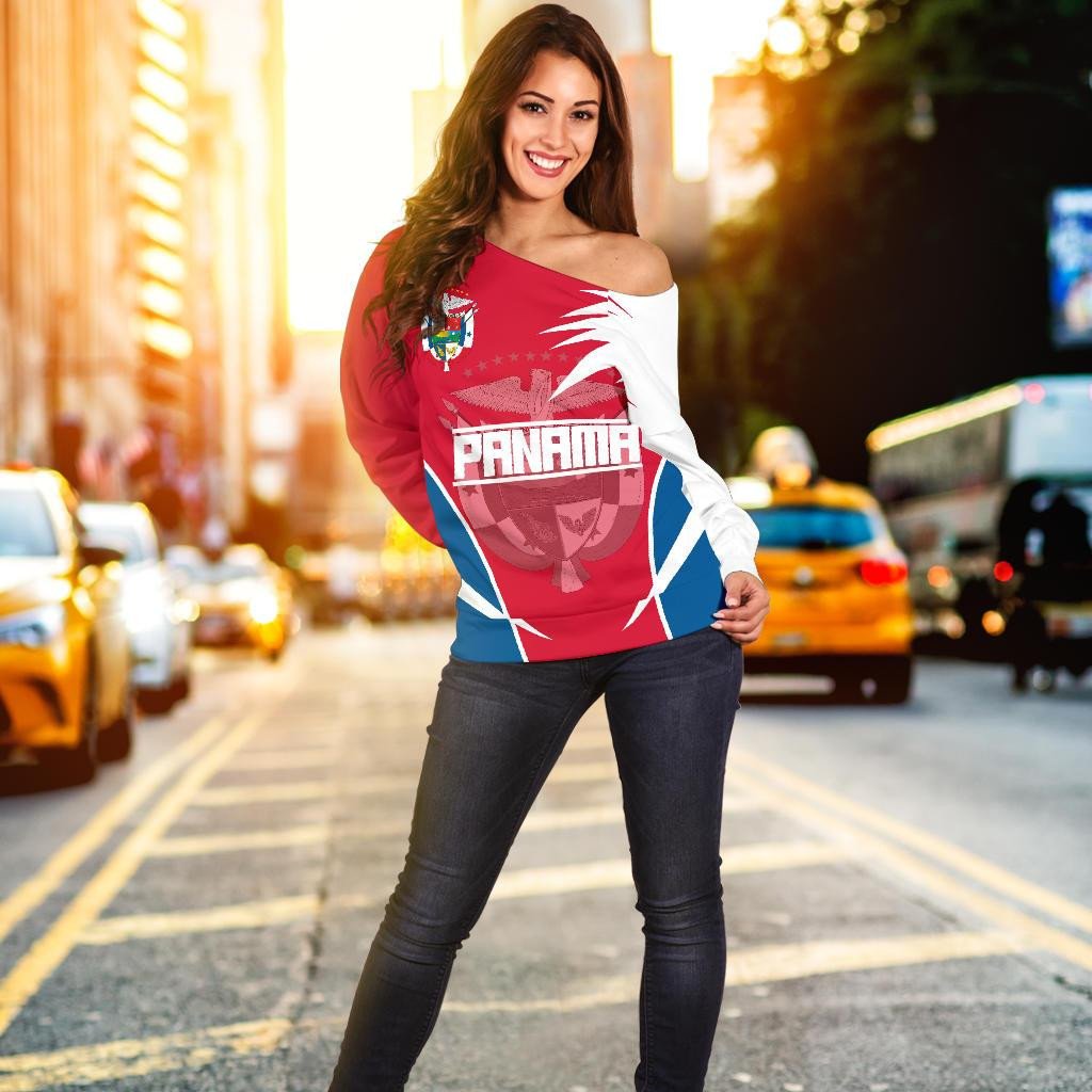 Panama Off Shoulder Sweater Active RLT13 - Wonder Print Shop