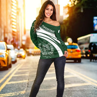 Pakistan Coat Of Arms Shoulder Sweater Cricket RLT13 - Wonder Print Shop