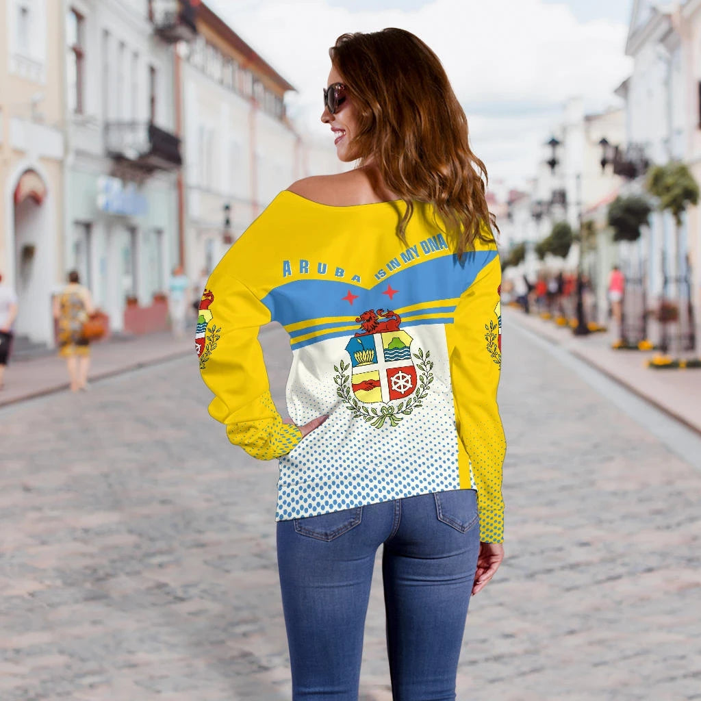 Aruba Victory Off Shoulder Sweater RLT7 - Wonder Print Shop