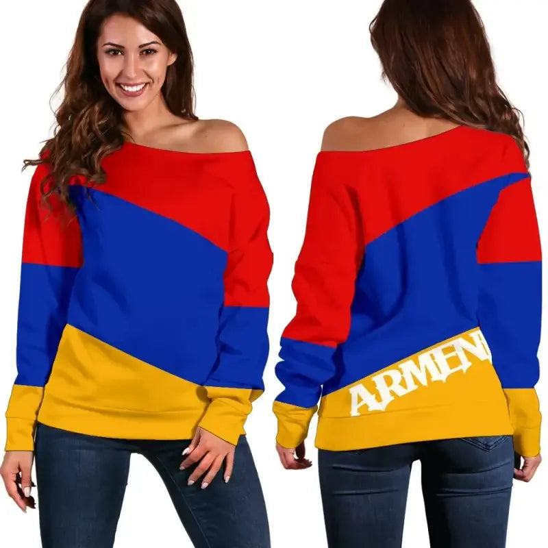 armenia-flag-womens-off-shoulder-sweater