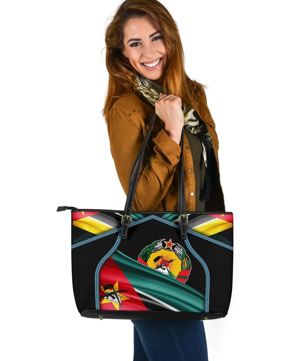 Mozambique Leather Tote Bag RLT7 - Wonder Print Shop